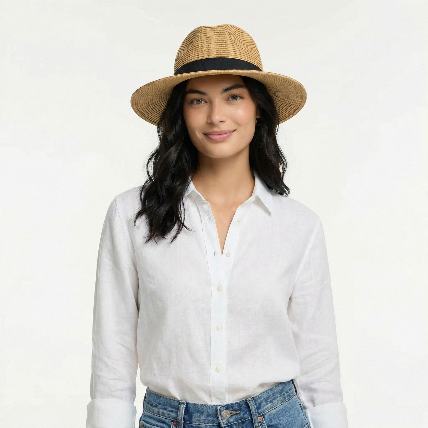 Wide Brim Sun Hat - Fedora Silhouette