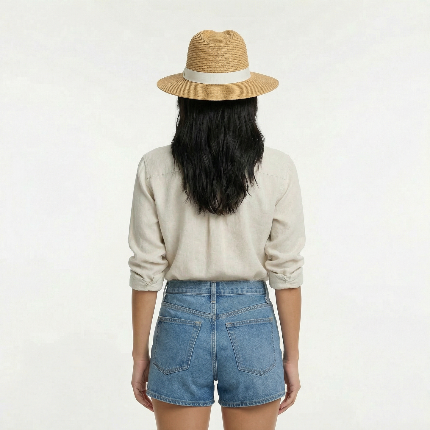 Wide Brim Sun Hat - Fedora Silhouette