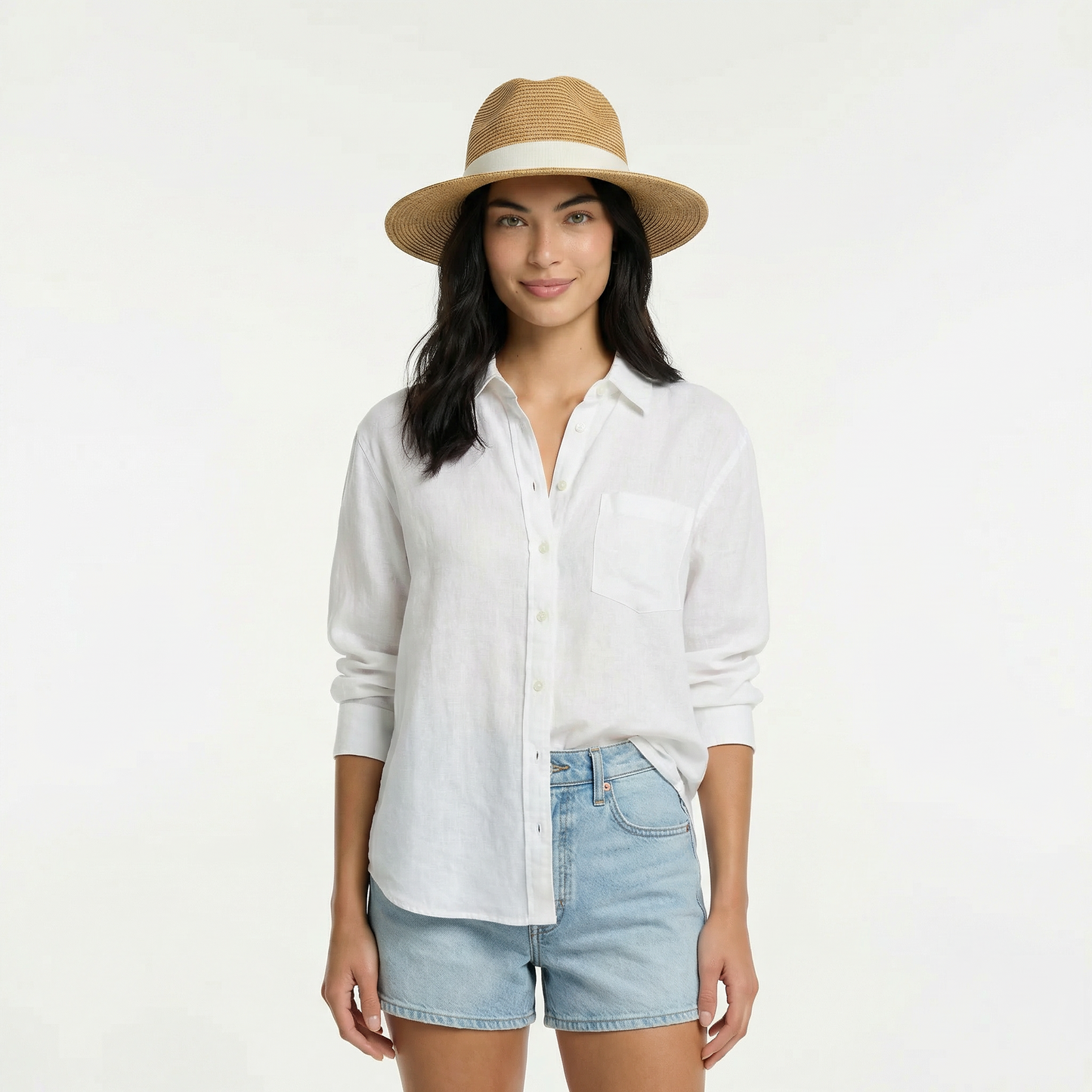 Wide Brim Sun Hat - Fedora Silhouette