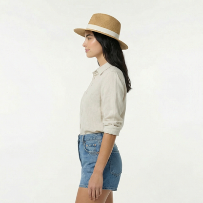 Wide Brim Sun Hat - Fedora Silhouette