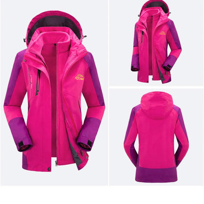 Women’s Outdoor Hooded Jacket – Adjustable Fit, Zip Closure, Pockets, Windproof