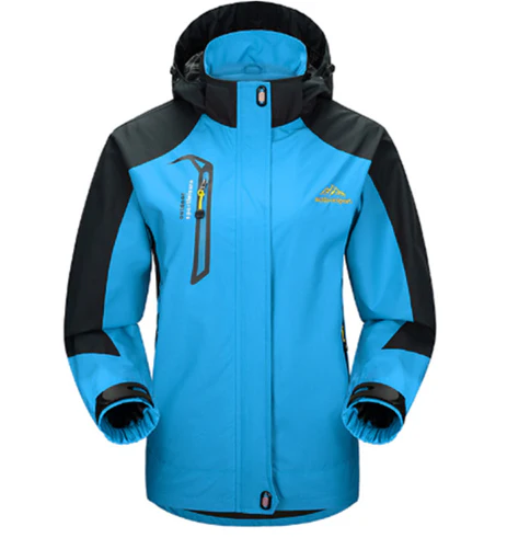 Women’s Outdoor Hooded Jacket – Adjustable Fit, Zip Closure, Pockets, Windproof