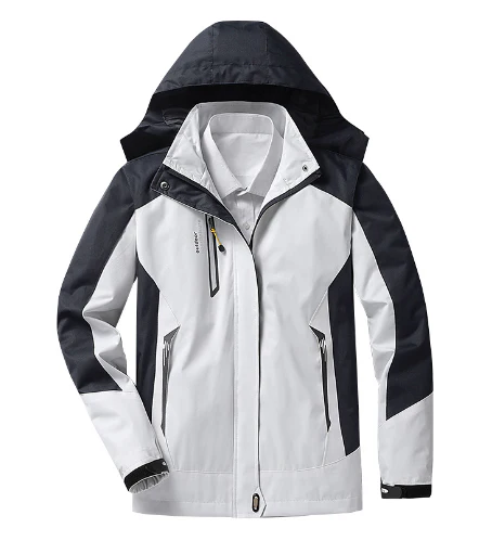 Women’s Outdoor Hooded Jacket – Adjustable Fit, Zip Closure, Pockets, Windproof