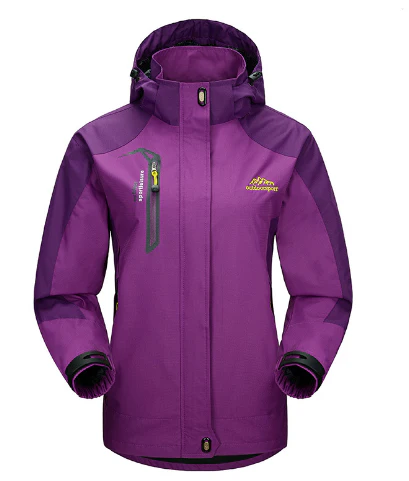 Women’s Outdoor Hooded Jacket – Adjustable Fit, Zip Closure, Pockets, Windproof