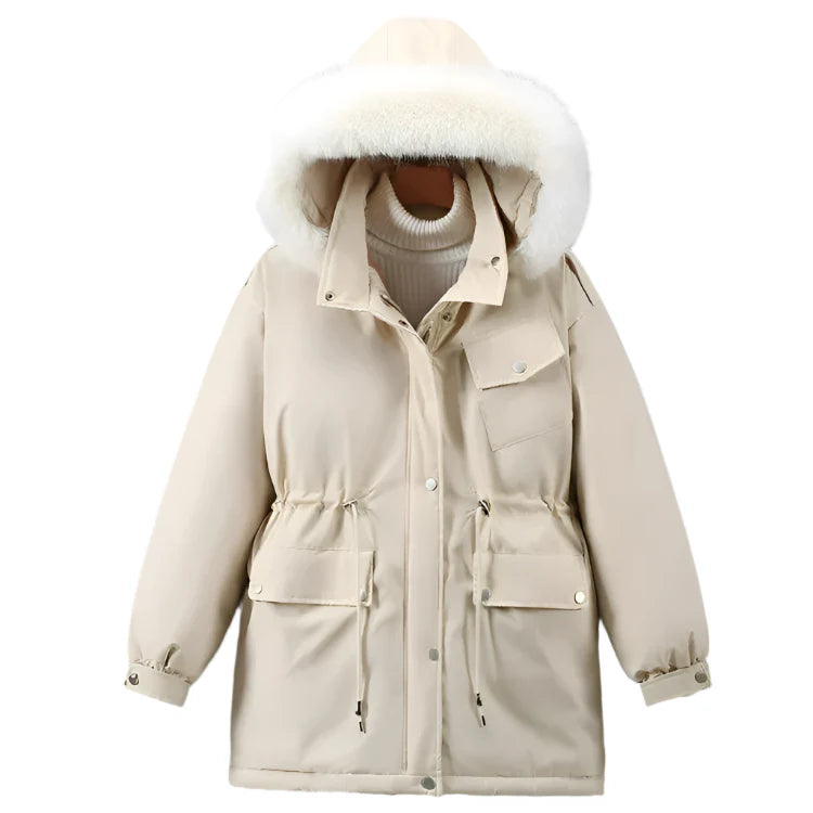 Women’s Plush Lined Winter Parka – Fall-to-Winter Hooded Outerwear Layer