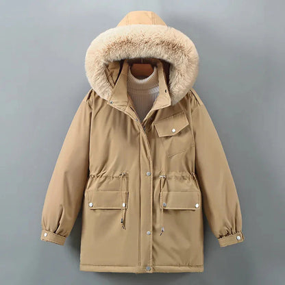 Women’s Plush Lined Winter Parka – Fall-to-Winter Hooded Outerwear Layer