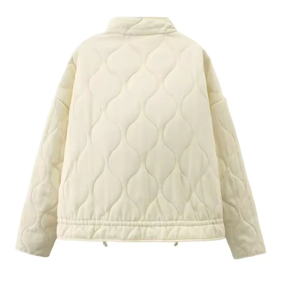 Women’s Quilted Jacket – Fall Outerwear in Lightweight Padded Fabric