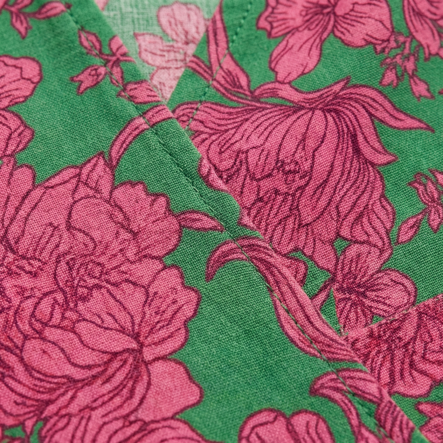 Wrap Maxi Dress - Short Sleeve, V-Neck, Side Slit