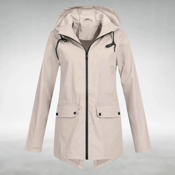 Hooded Zip Front Jacket
