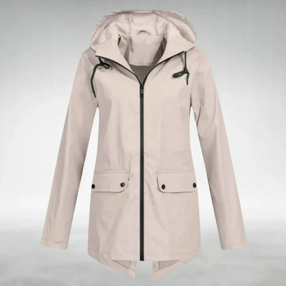 Hooded Zip Front Jacket