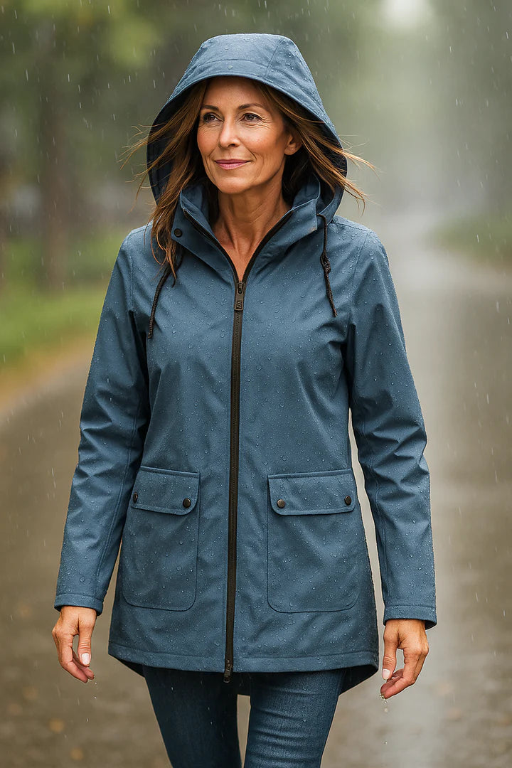 Hooded Zip Front Jacket