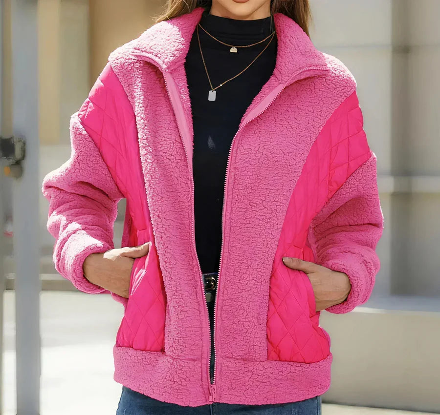 Panelled Zip Front Jacket