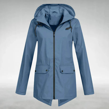 Hooded Zip Front Jacket