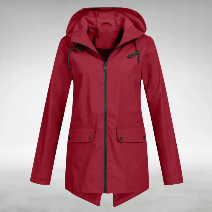 Hooded Zip Front Jacket