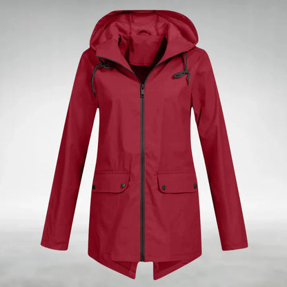 Hooded Zip Front Jacket