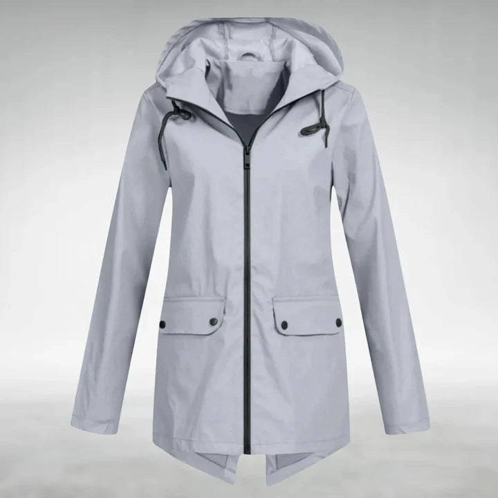 Hooded Zip Front Jacket