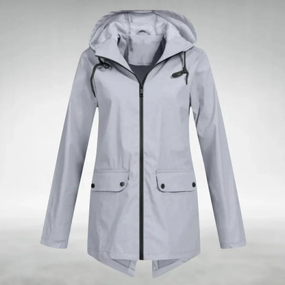 Hooded Zip Front Jacket