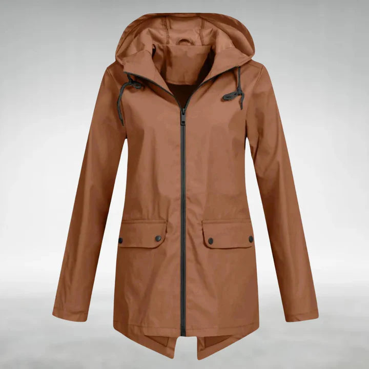 Hooded Zip Front Jacket