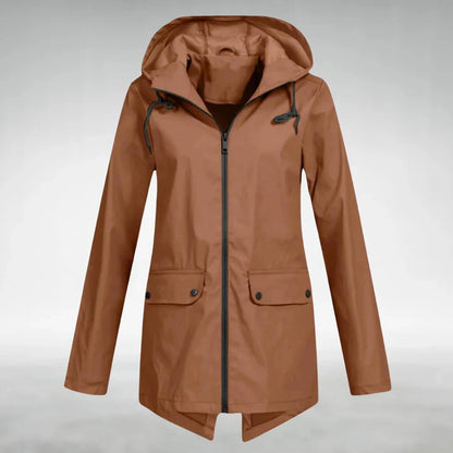 Hooded Zip Front Jacket