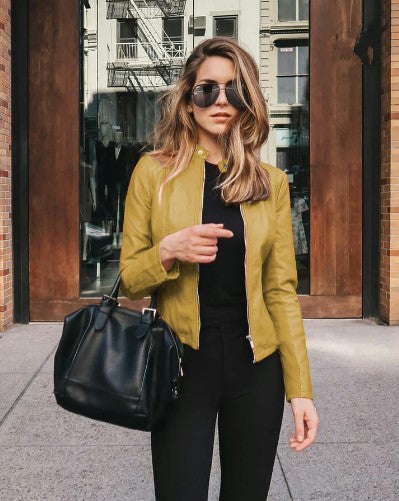 Fall Leather Moto Jacket