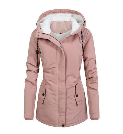 Fall Fleece-Lined Hooded Jacket