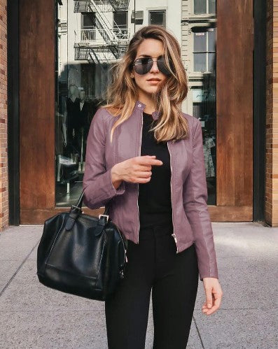 Fall Leather Moto Jacket