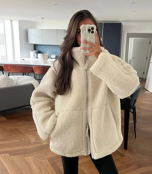 Zip-Up Teddy Jacket