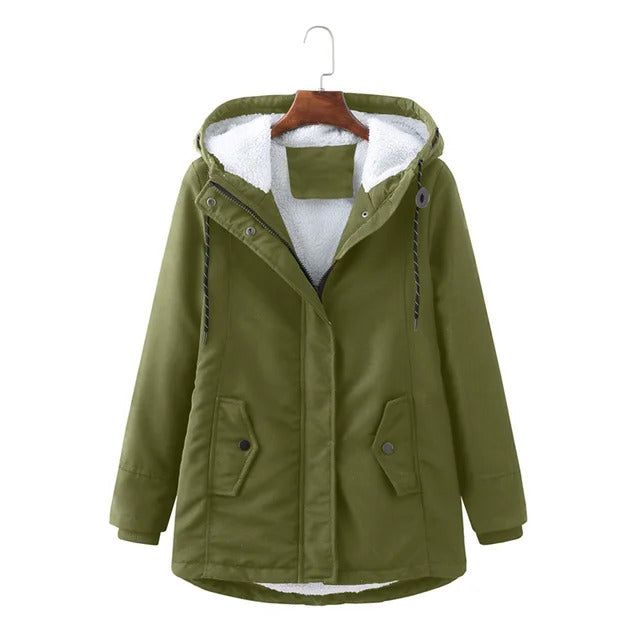 Hooded Parka Jacket For Fall