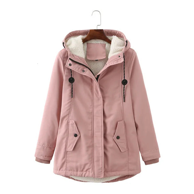 Hooded Parka Jacket For Fall
