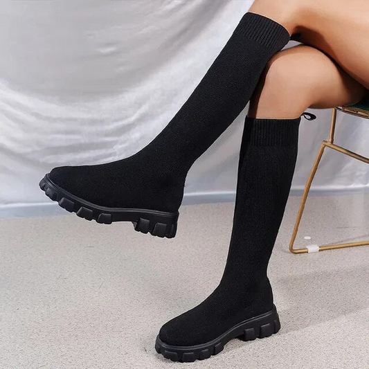 Knee-High Sock Boots
