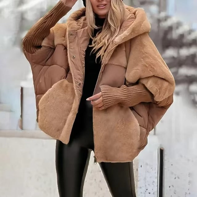 Fall Quilted Hooded Puffer Jacket