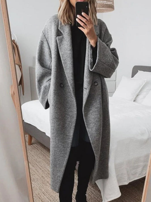 Oversized Wool Coat For Fall