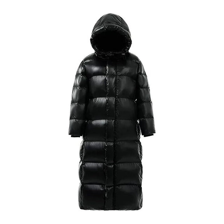 Long Hooded Puffer Coat For Fall