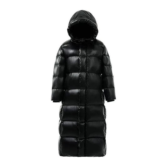 Long Hooded Puffer Coat For Fall