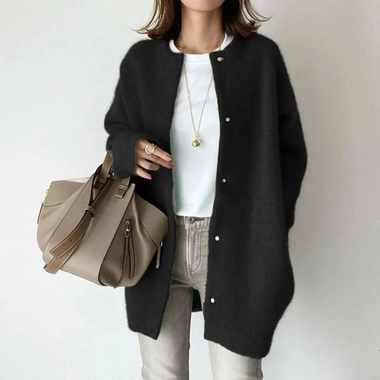 Minimalist Snap-Front Cardigan