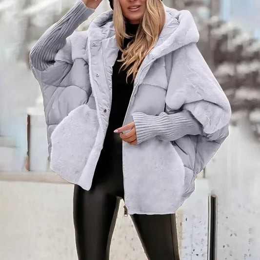 Fall Quilted Hooded Puffer Jacket