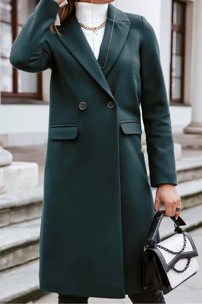 Structured Double-Breasted Overcoat