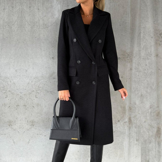 Structured Double-Breasted Coat