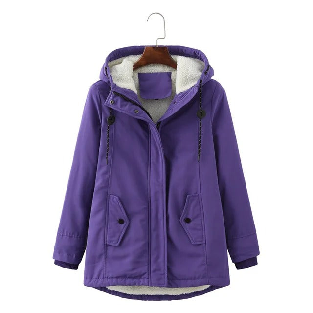 Hooded Parka Jacket For Fall