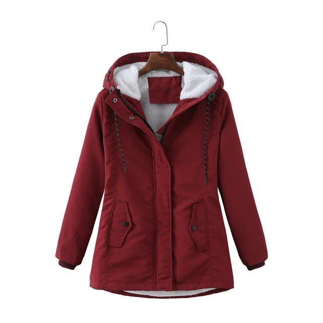 Hooded Parka Jacket For Fall