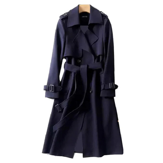 Fall Double-Breasted Trench Coat
