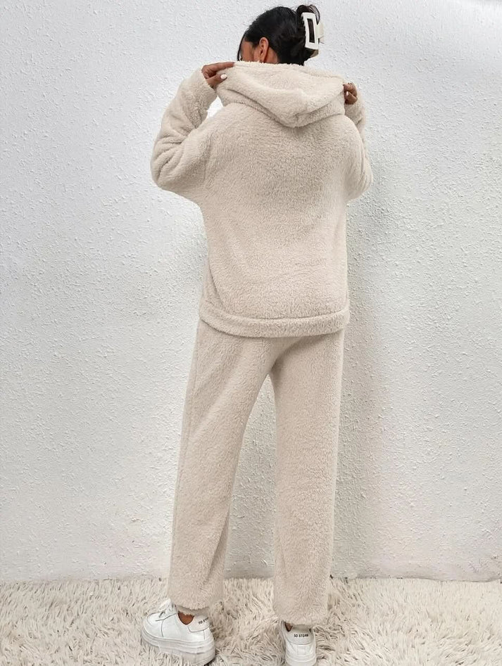 Fall Fleece Hoodie And Pants Set