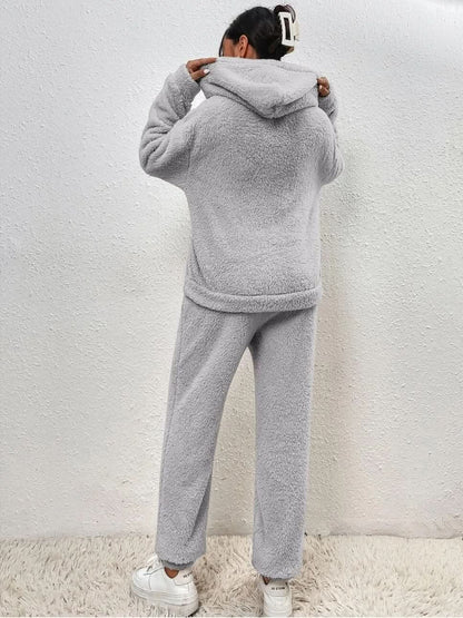 Fall Fleece Hoodie And Pants Set