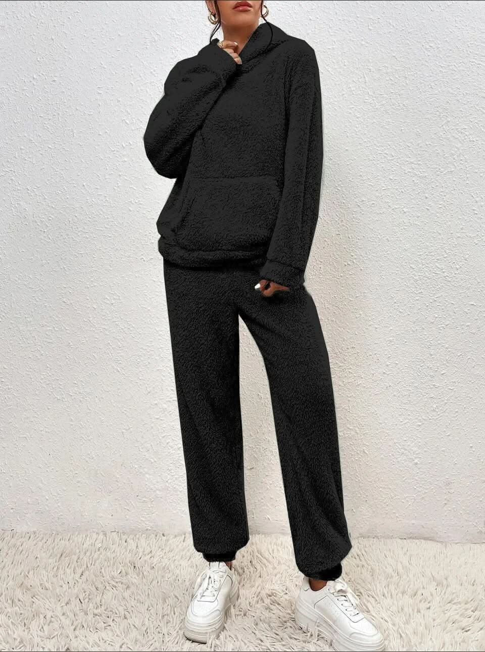 Fall Fleece Hoodie And Pants Set
