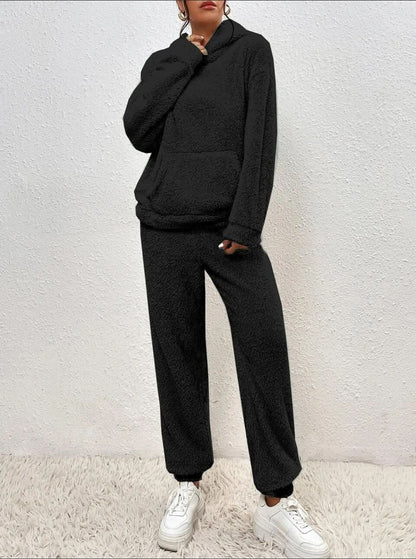 Fall Fleece Hoodie And Pants Set