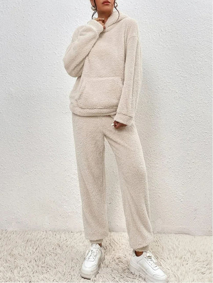 Fall Fleece Hoodie And Pants Set