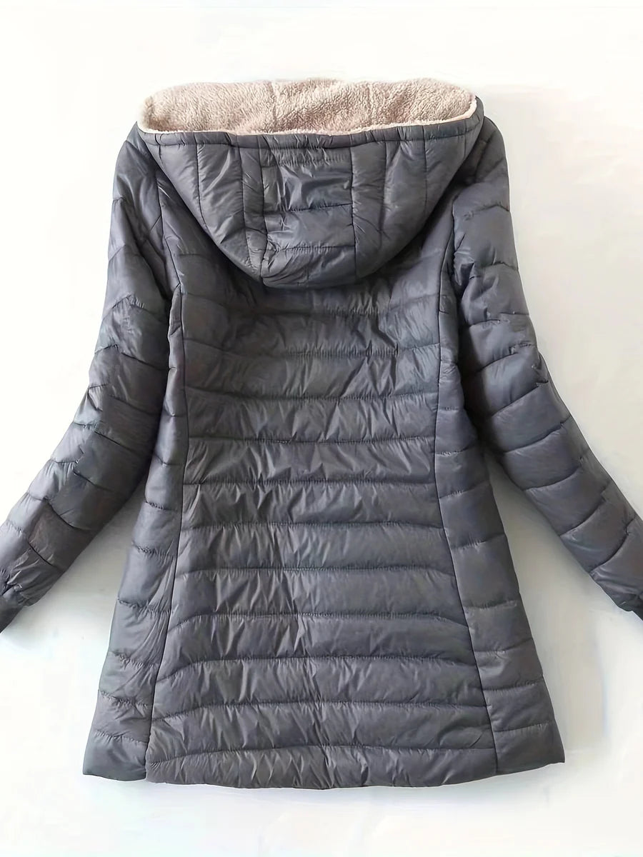 Quilted Hooded Jacket With Lining