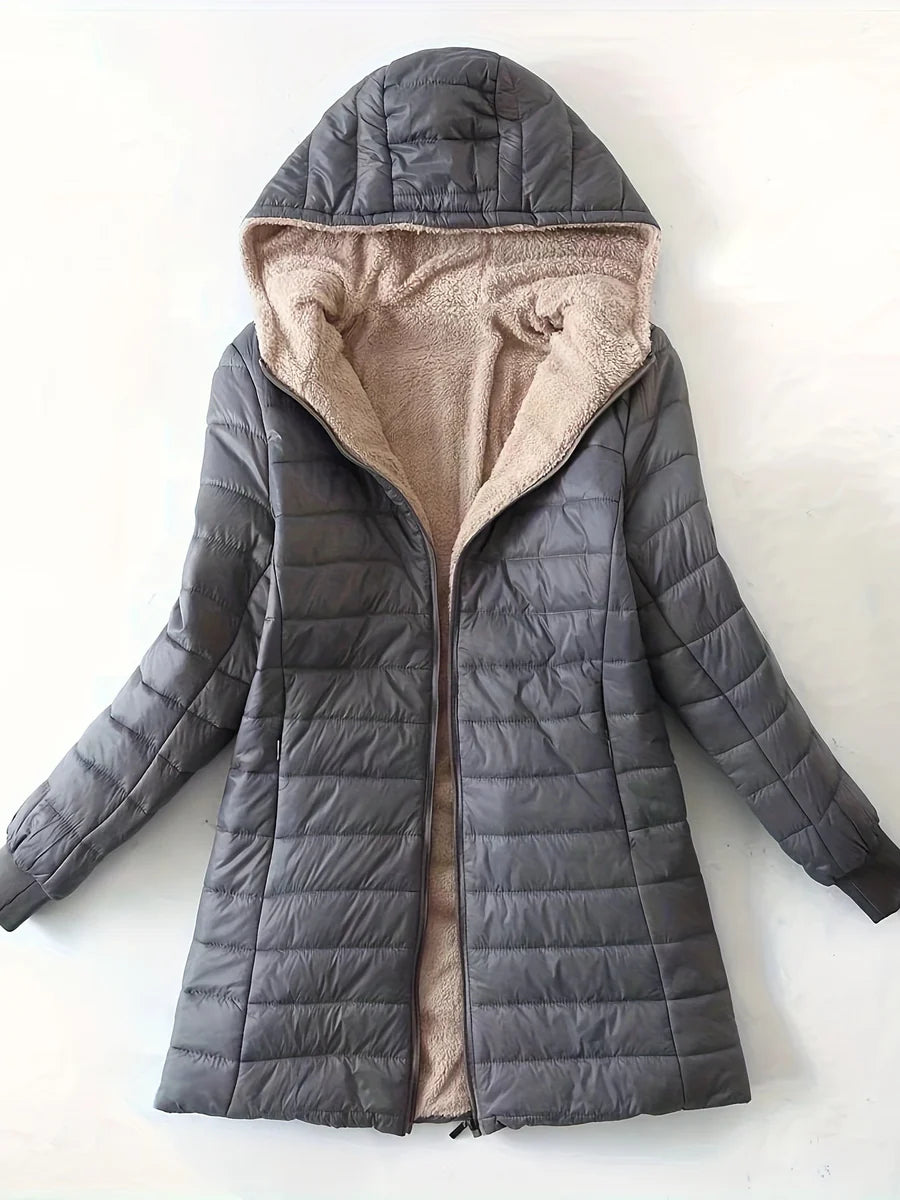 Quilted Hooded Jacket With Lining