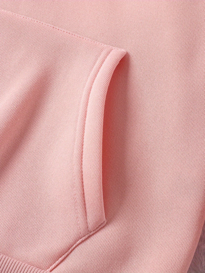 Women’s Graphic Pullover Hoodie – Long Sleeve With Smiley Face Print and Kangaroo Pocket for Fall Layering
