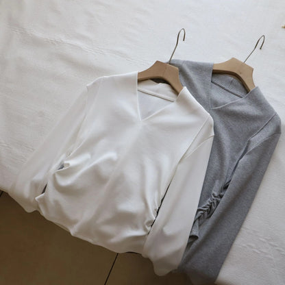V-Neck Long-Sleeve Top